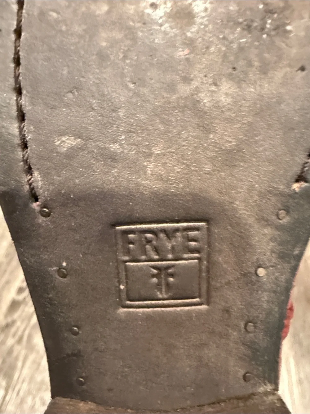 Frye “Melissa” Red Leather Ankle Boots with Side Zippers. Size 7